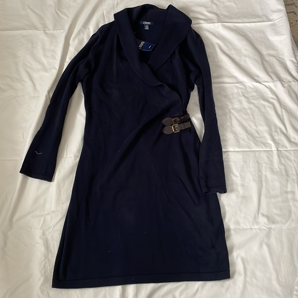 BNWT Shawl collar Chaps sweater dress - Picture 2 of 4